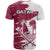 Qatar Football WC 2022 T Shirt The Maroon Flag Style - Wonder Print Shop