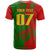 Custom Portugal Football T Shirt Dragon of Royal Arms During The Reign of Queen Maria II - Wonder Print Shop