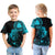 Viking T shirt Kid - Sleipnir Odin Cyan RLT12 - Wonder Print Shop