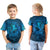 Viking T shirt Kid - Raven Odin Celtic Cyan RLT12 - Wonder Print Shop