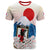 Custom Japan Football Mount Fuji Sakura Sunset T Shirt - Wonder Print Shop