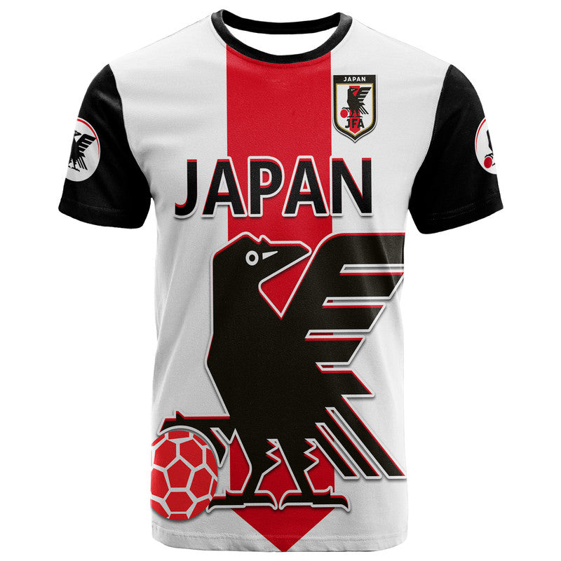 Japan Football T Shirt The Yatagarasu Holding A Red Ball - Wonder Print Shop