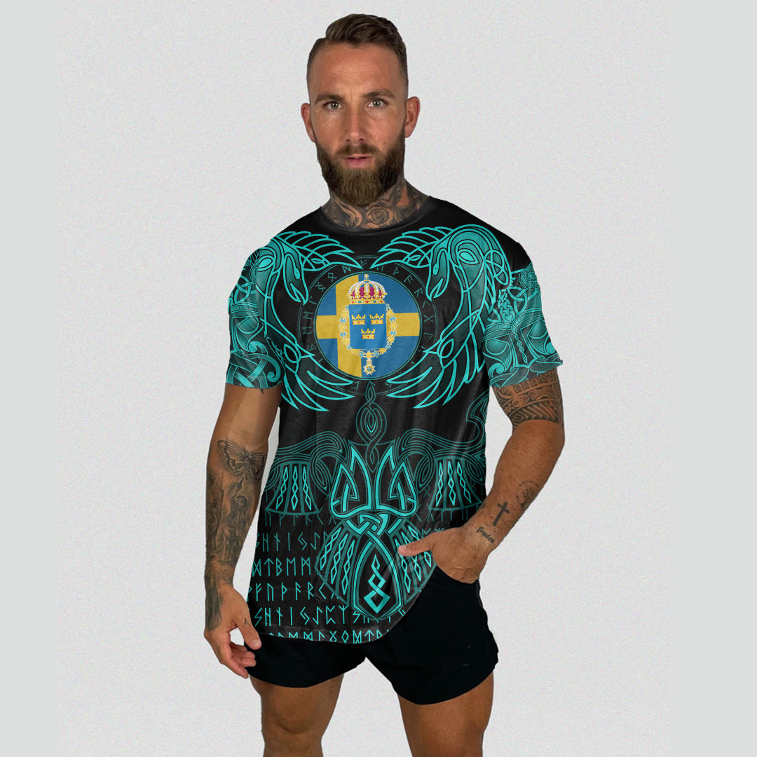 viking-sweden-t-shirts-valknut-of-odin-cyan