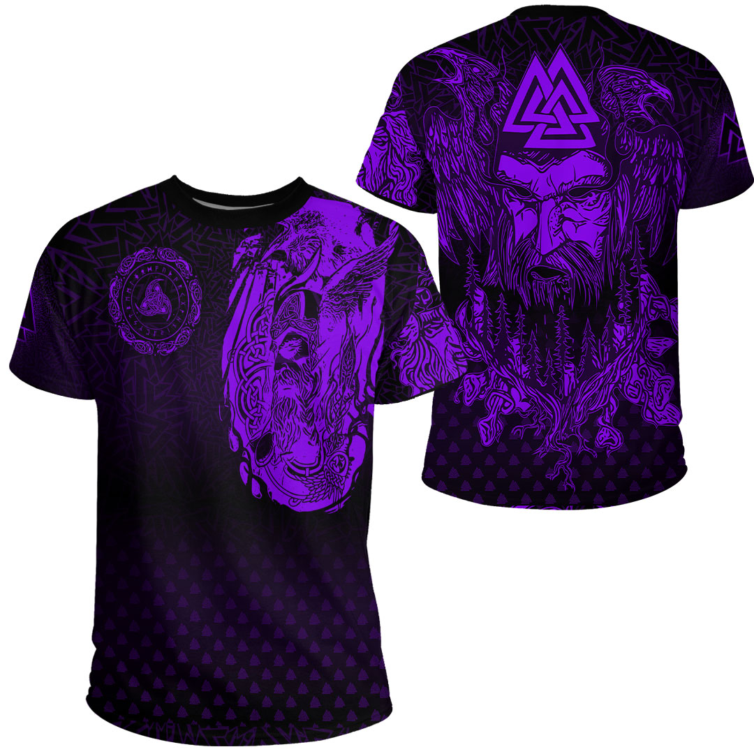 viking-clothing-viking-odin-raven-tattoo-style-purple-version-t-shirt