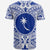 Chuuk Flag T Shirt Micronesia Style Blue LT13 - Wonder Print Shop