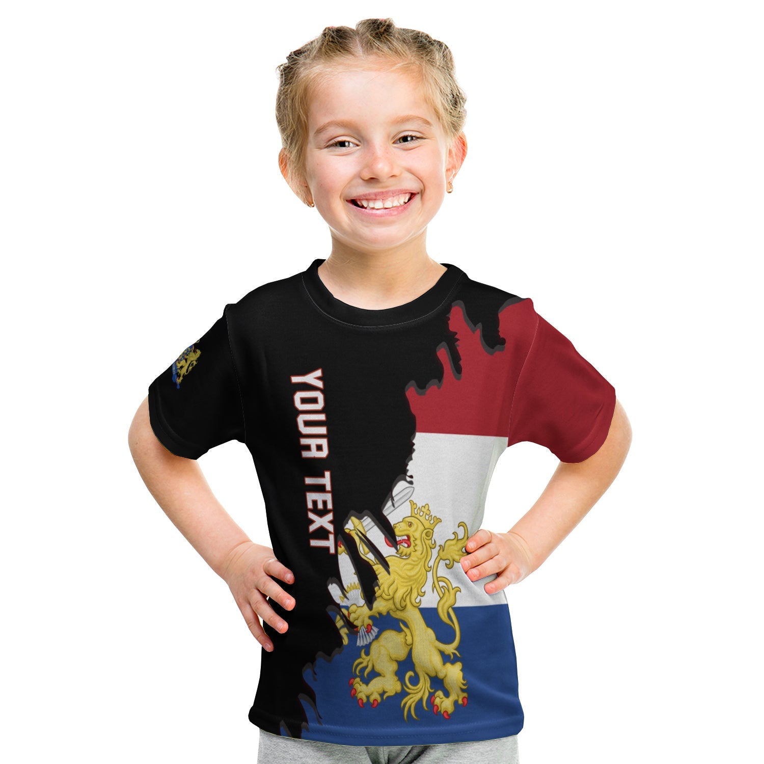 Netherlands T shirt KID Style Flag and Map Holland LT13 - Wonder Print Shop