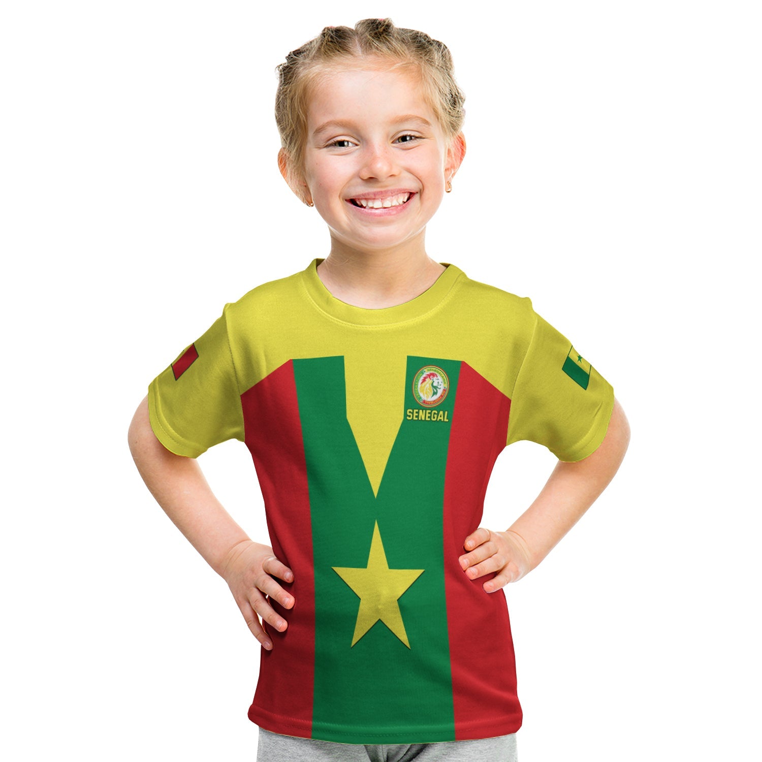 Senegal Football T shirt KID Champion of Africa LT13 - Wonder Print Shop