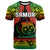 Custom Text And Number Samoa Rugby T Shirt Teuila Torch Ginger Gradient Style - Wonder Print Shop