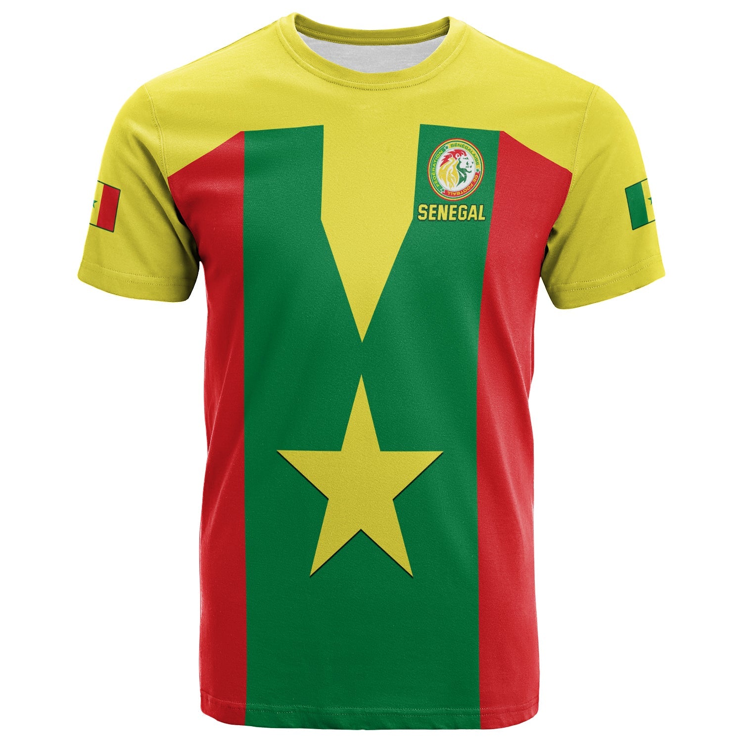 Senegal FootbT Shirt Champion of Africa LT13 - Wonder Print Shop