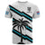 Custom Fiji Rugby Tapa Pattern Fijian 7s White T Shirt - Wonder Print Shop