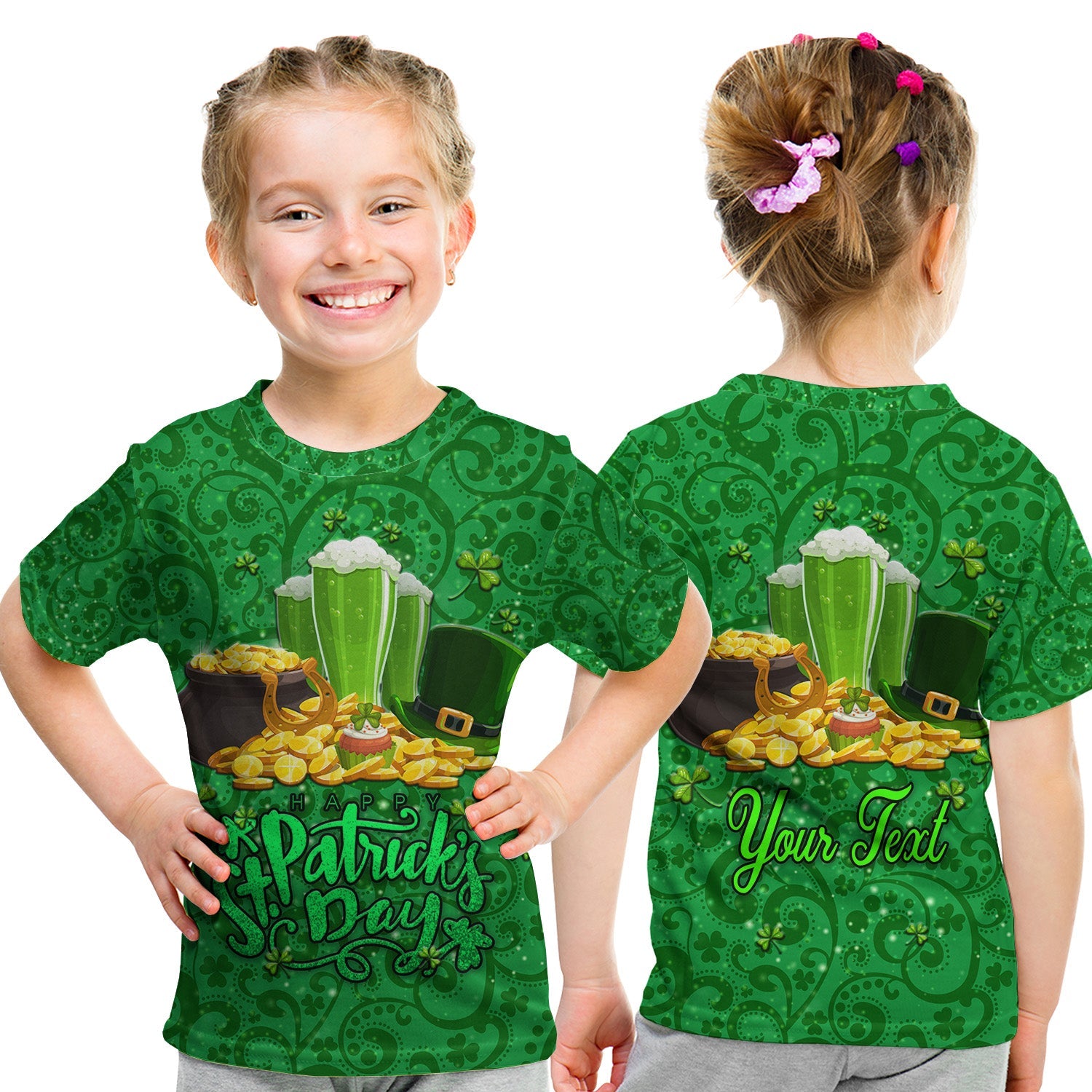 custom-personalised-ireland-happy-saint-patricks-day-t-shirt-kid-with-shamrock