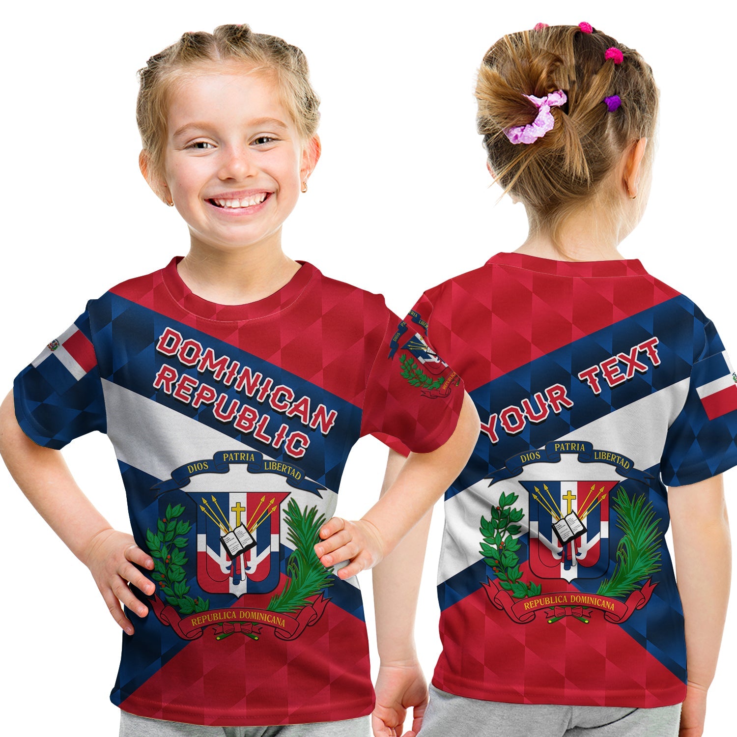 Dominican Republic T Shirt KID Sporty Style LT8 - Wonder Print Shop