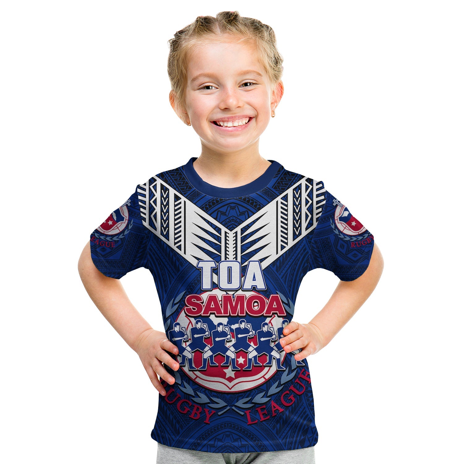 Toa Samoa Rugby T Shirt KID Siva Tau Jersey