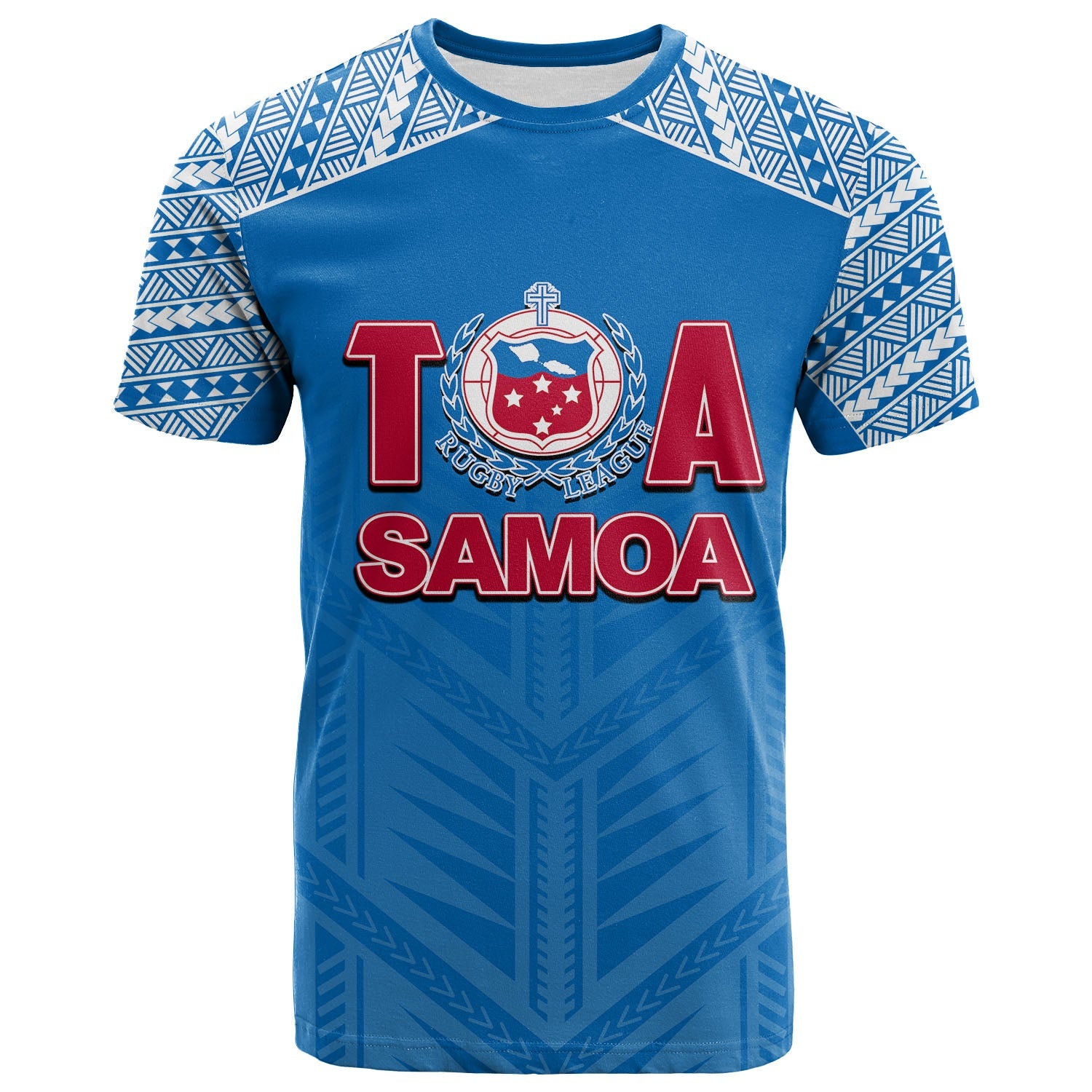 Toa Samoa Rugby T Shirt Blue Sky Jersey 2022