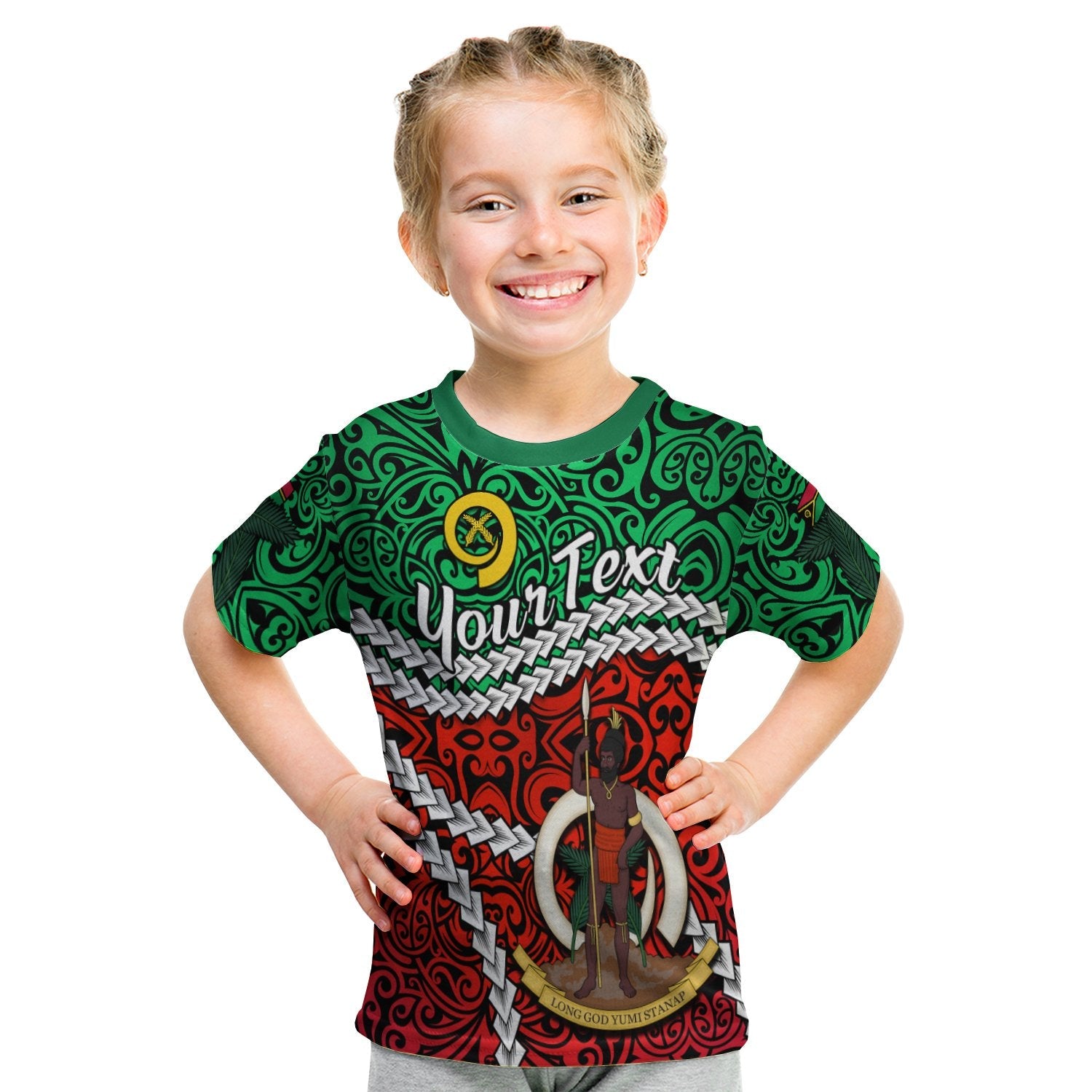 custom-personalised-vanuatu-t-shirt-kid-simple