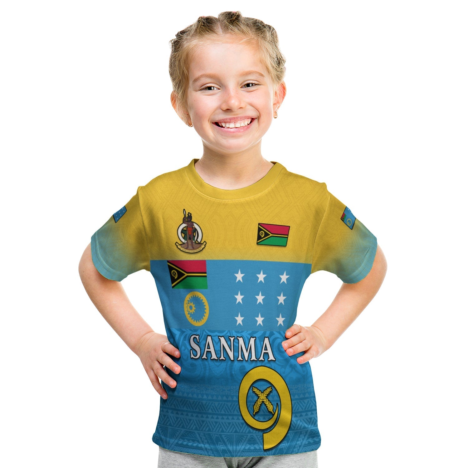 Sanma Province T Shirt KID Vanuatu Proud LT13 - Wonder Print Shop