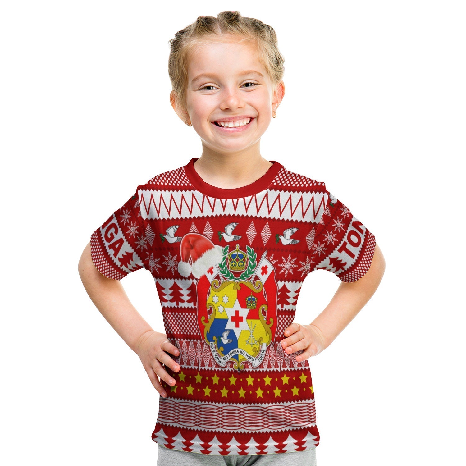 tonga-kilisimasi-fiefia-t-shirt-kid-merry-christmas-with-tongan-pattern