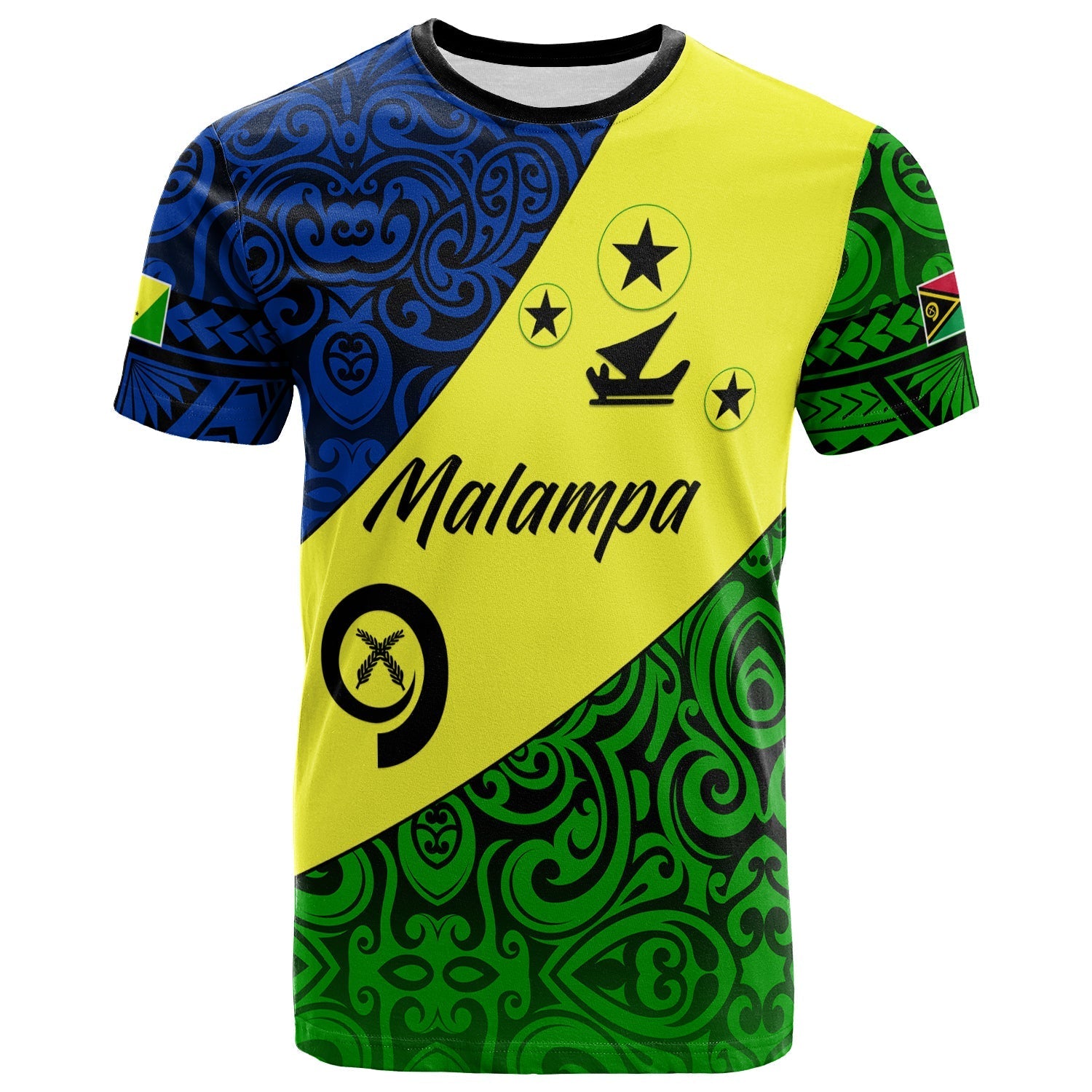 Malampa Province T Shirt Vanuatu Pattern LT13 - Wonder Print Shop