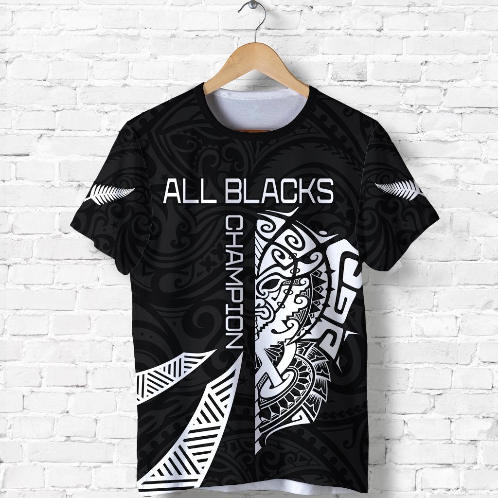 New Zealand Rugby T Shirt Haka All Blacks mix Ta Moko LT13 - Wonder Print Shop