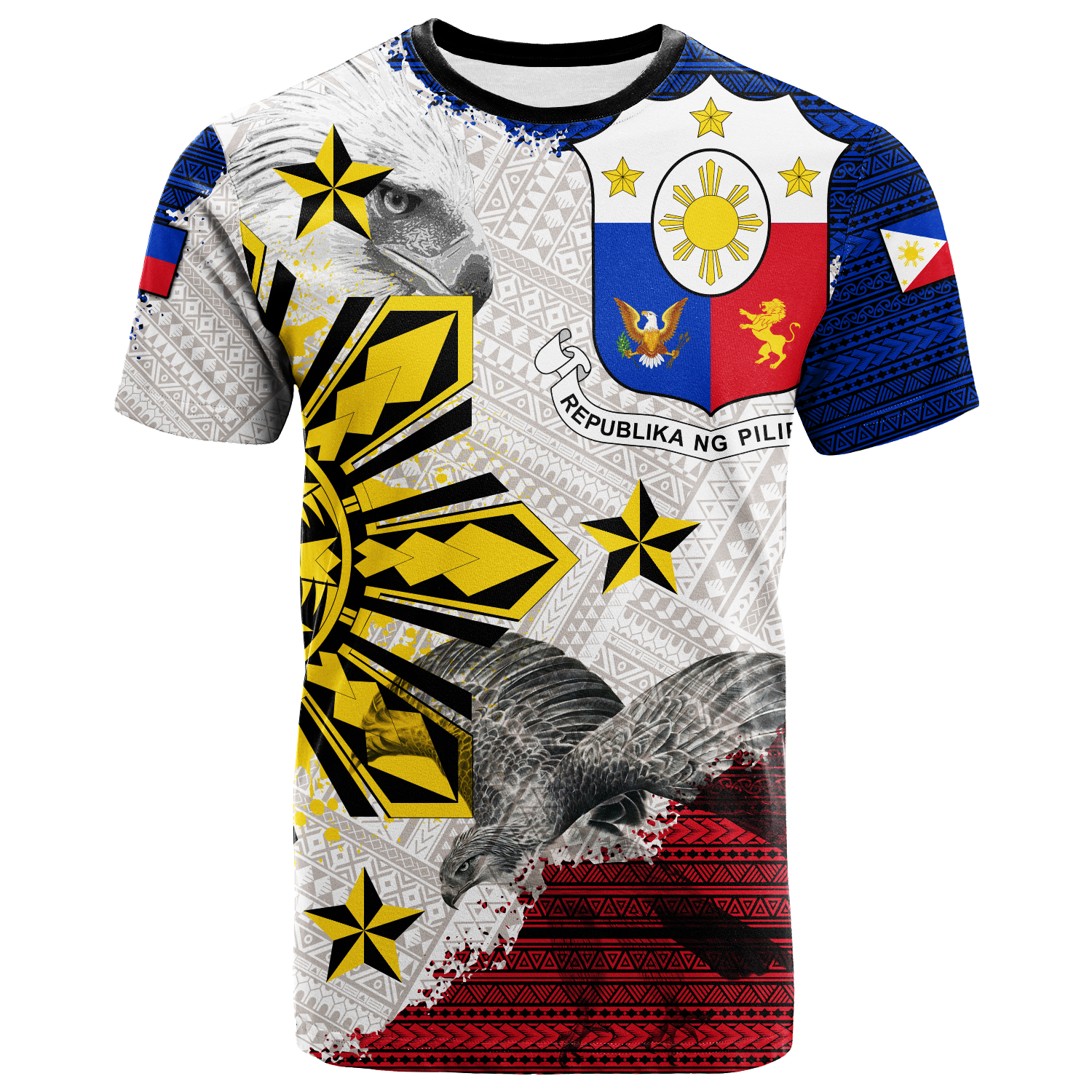 Philippines Filipino Tribal Eagle T Shirt LT2 - Wonder Print Shop