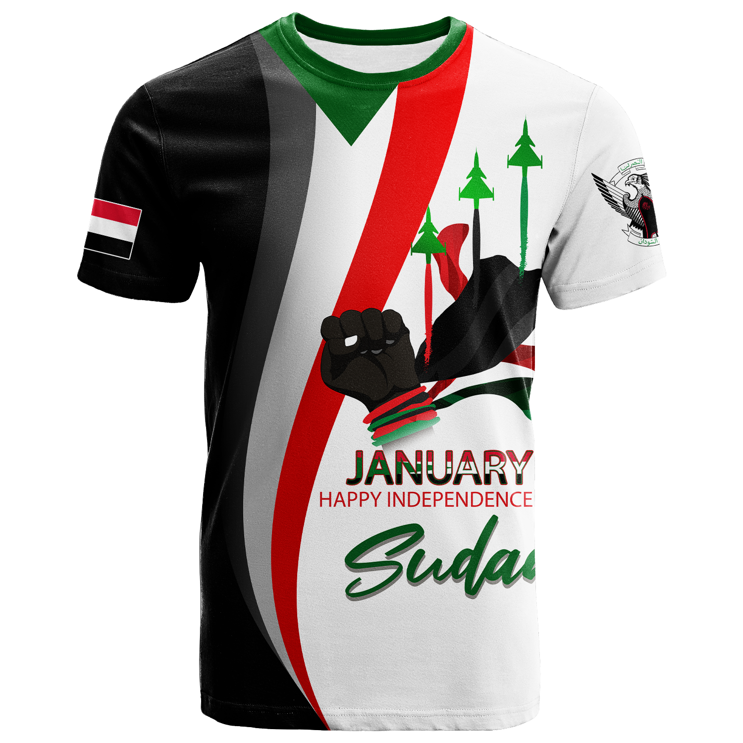 Sudan Happy Independence Day T Shirt LT2 - Wonder Print Shop