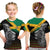 (Custom Personalised) Jamaica Lion T Shirt KID Jamaican Pattern Version Black LT13 - Wonder Print Shop