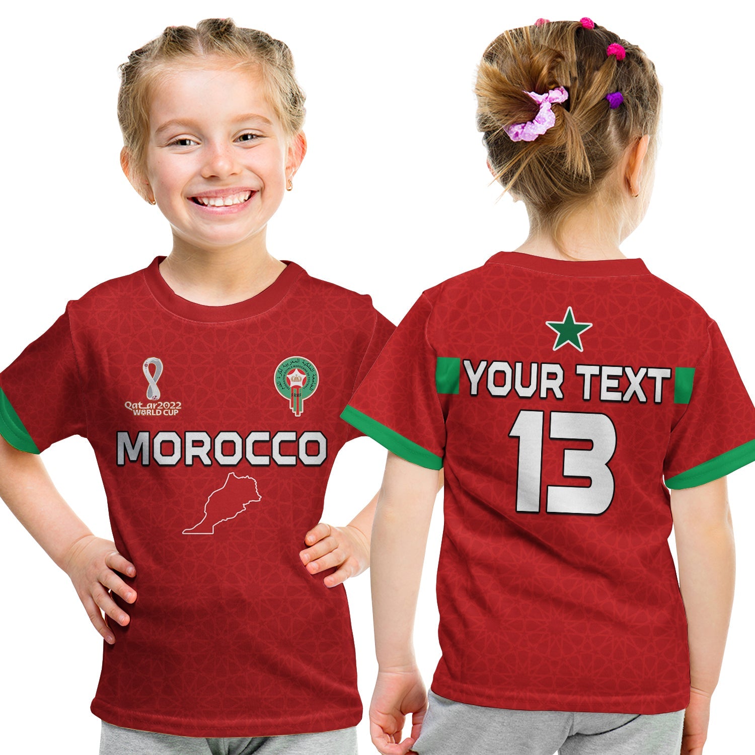 custom-text-and-number-morocco-football-t-shirt-kid-champions-world-cup-soccer-proud