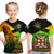 (Custom Personalised) Jamaica Lion T Shirt KID Jamaican Pattern Version Reggae Colors LT13 - Wonder Print Shop