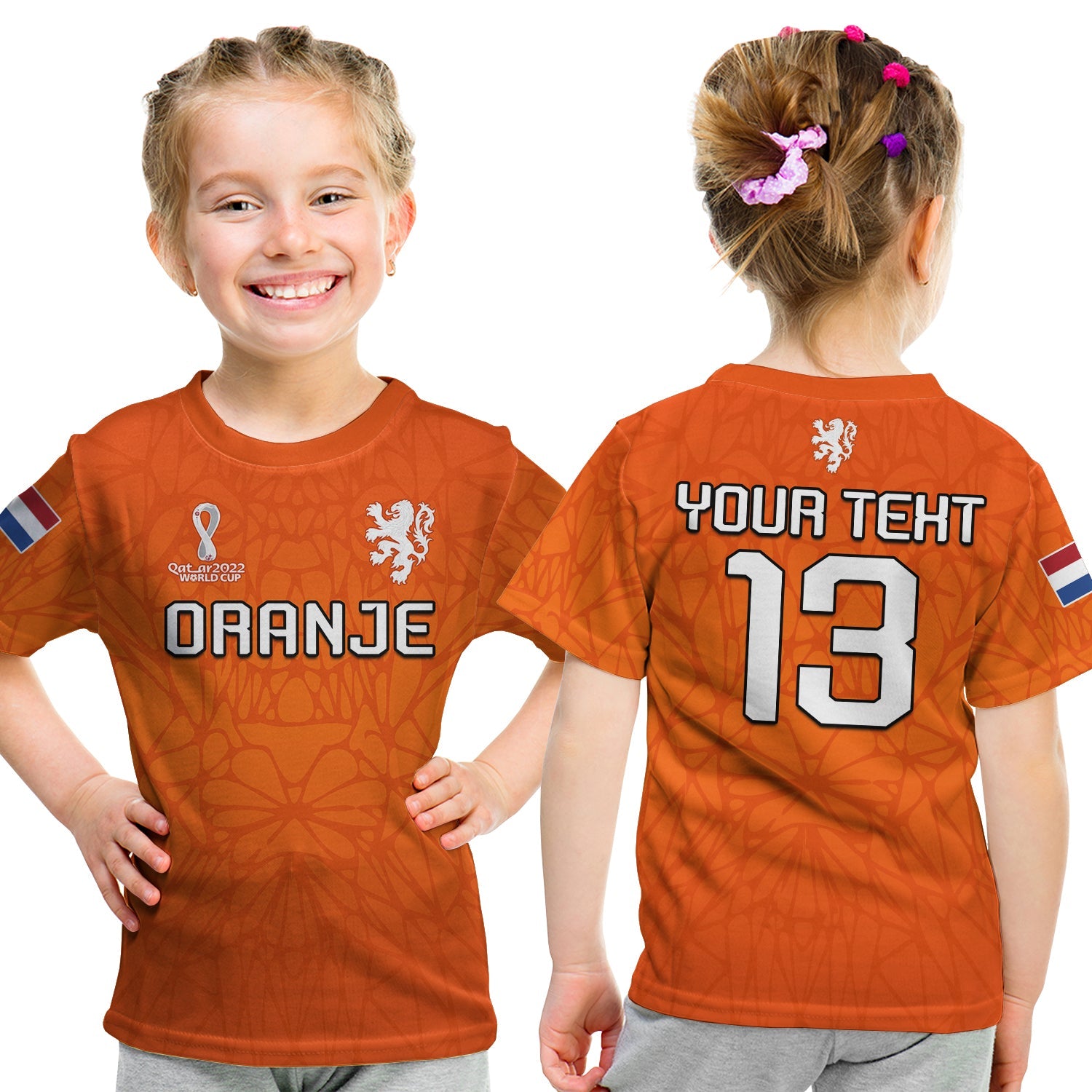 custom-text-and-number-football-t-shirt-kid-2022-soccer-world-cup-oranje-champions