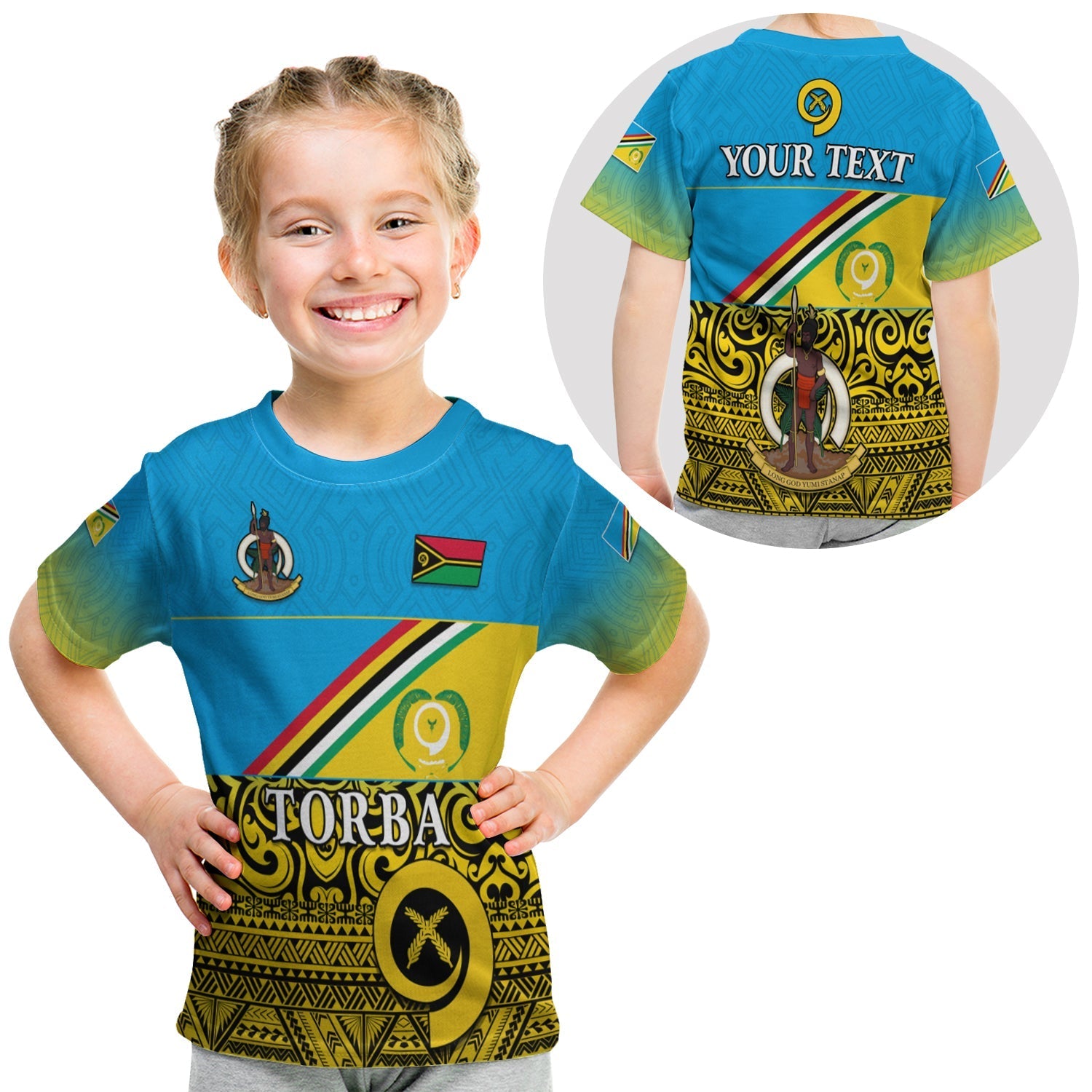 Custom Torba Province T Shirt KID Vanuatu Proud LT13 - Wonder Print Shop