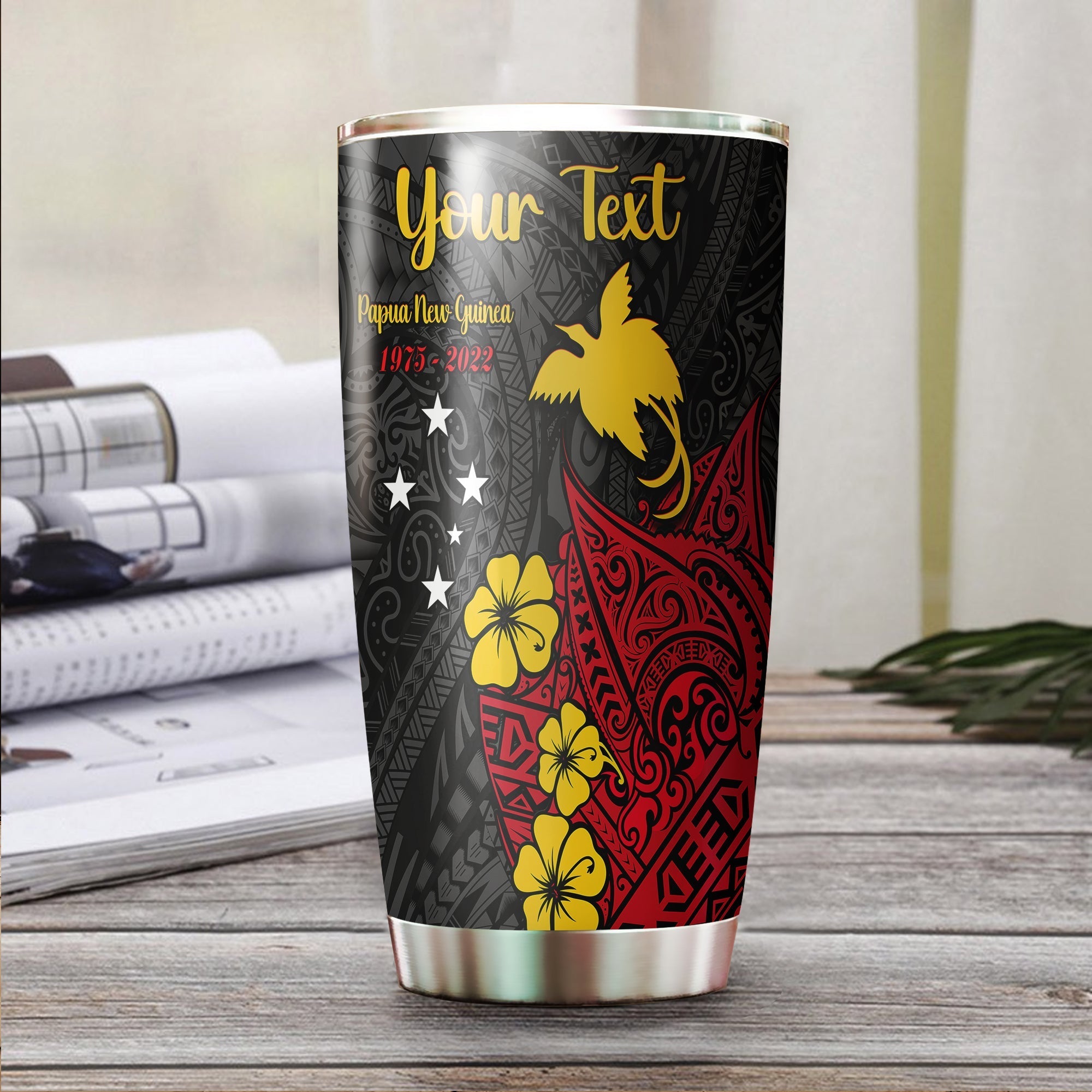 custom-personalised-papua-new-guinea-anniversary-tumbler-47th-independence-day-since-1975