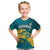 Bahamas T Shirt KID Blue Marlin With Bahamian Coat Of Arms - Wonder Print Shop