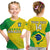 Custom Brazil Football T Shirt Brasil Map Come On Canarinho Sporty Style - Wonder Print Shop