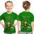 (Custom Personalised) Ireland T Shirt KID Saint Patricks Day Happy Leprechaun And Shamrock - Wonder Print Shop