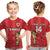 (Custom Text And Number) Wales Football T Shirt KID Cymru Champions World Cup 2022 - Wonder Print Shop