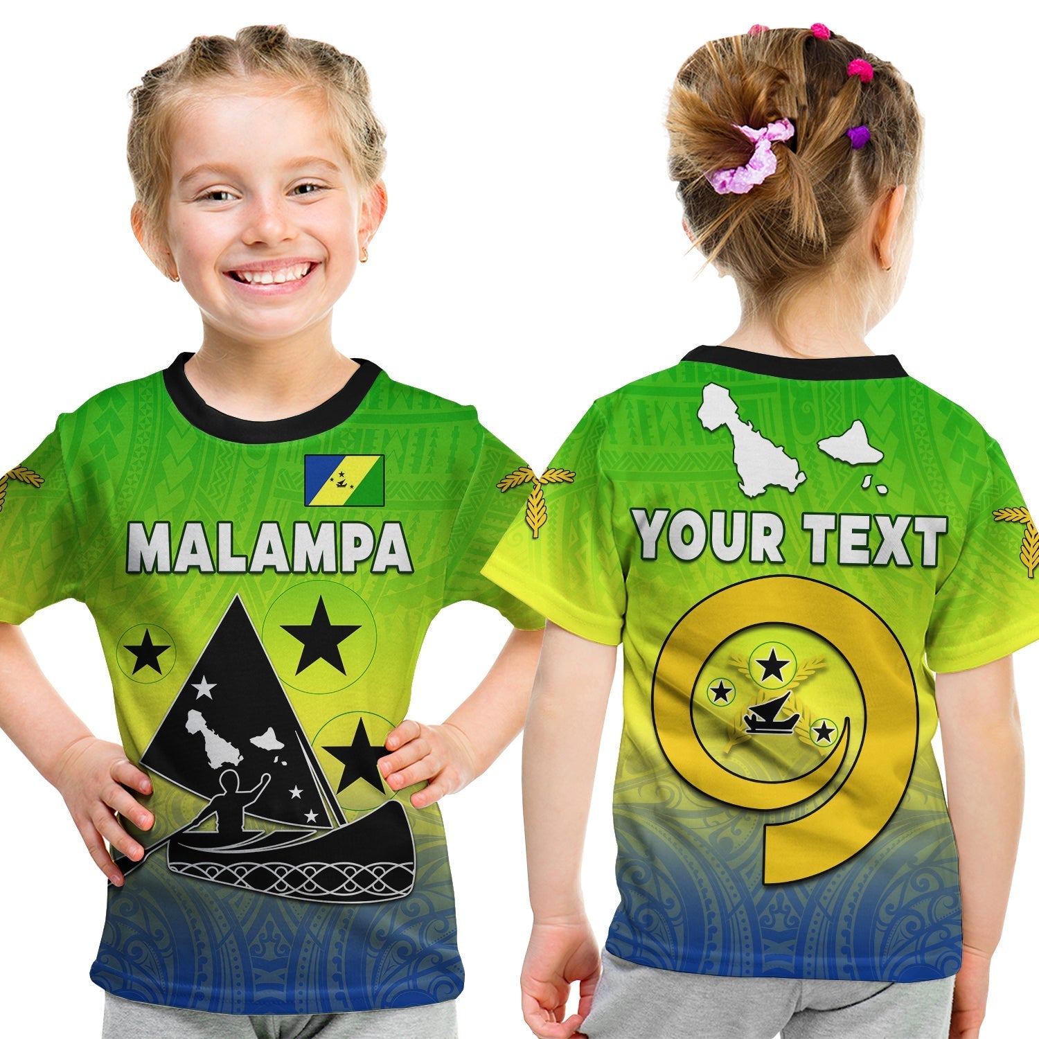 custom-personalised-malampa-province-t-shirt-kid-native-canoe-mix-vanuatu-pig-tusk-green-version