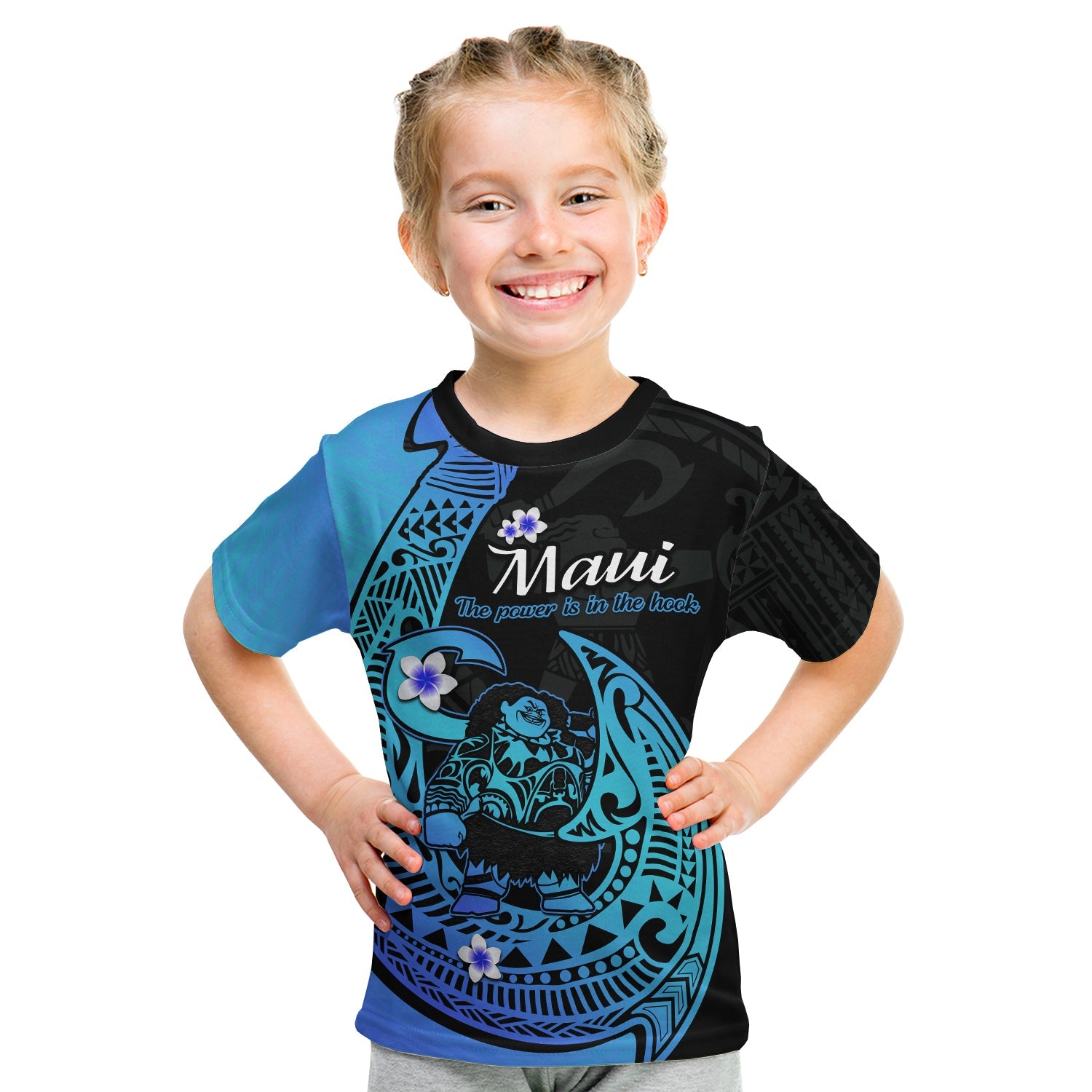 custom-personalised-mauis-fish-hook-t-shirt-kid-polynesian-turquoise-gradient-version