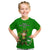 (Custom Personalised) Ireland T Shirt KID Saint Patricks Day Happy Leprechaun And Shamrock - Wonder Print Shop