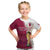 (Custom Text And Number) Qatar Football T Shirt KID Champions Qatari Al Janoub Stadium WC 2022 - Wonder Print Shop