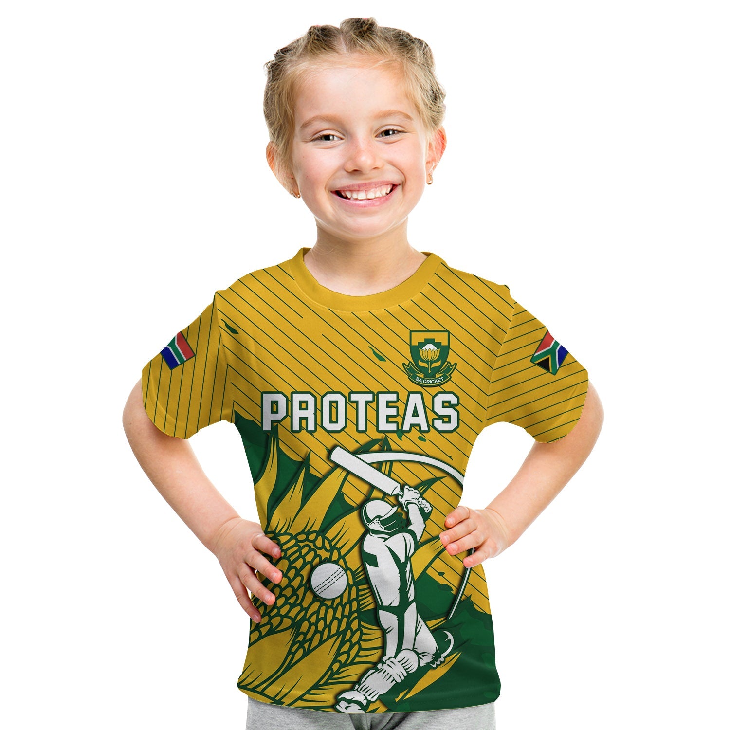 South Africa Cricket T Shirt KID Go Proteas Unique Style - Wonder Print Shop