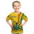 Custom Ghana T Shirt Ghanan Coat Of Arms Mix Kente Pattern - Wonder Print Shop