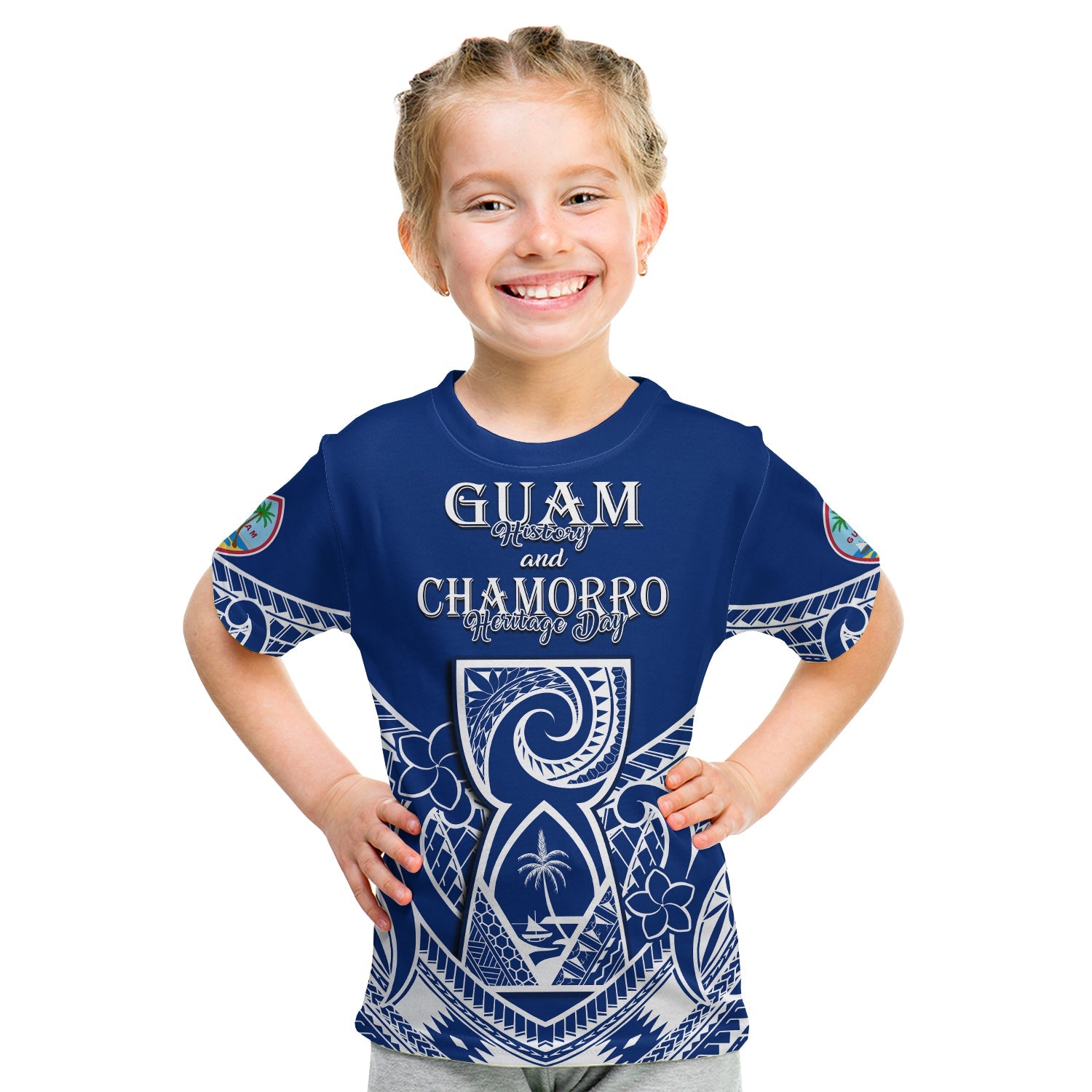 (Custom Personalised) Guam History and Chamorro Heritage Day T Shirt KID Latte Stone Polynesian - Wonder Print Shop