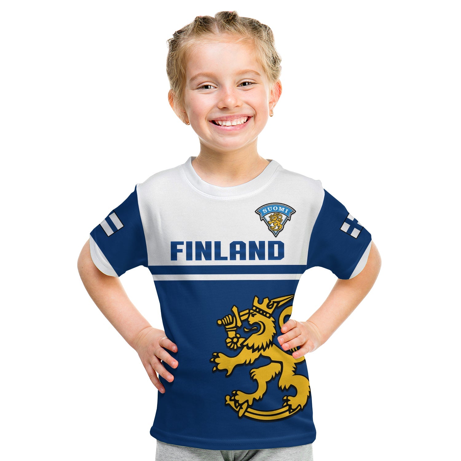 Finland Hockey 2023 T Shirt KID Come On Suomi - Wonder Print Shop