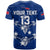 Custom Toa Samoa Rugby T Shirt Siamupini Proud Blue LT13 - Wonder Print Shop