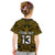 Custom Text and Number New Zealand Silver Fern Rugby T Shirt All Black Gold NZ Maori Pattern LT13 - Wonder Print Shop