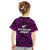 New Zealand Silver Fern Rugby T Shirt KID All Black Purple NZ Maori Pattern LT13 - Wonder Print Shop