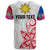 Custom Philippines T Shirt Sun Filipino Polynesian mix Flowers Special Vibe LT13 - Wonder Print Shop