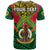 Custom Vanuatu Rugby T Shirt Coat Of Arms Polynesian Pattern - Wonder Print Shop