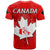 Custom Canada Maple Leaf T Shirt Red Haida Wolf LT13 - Wonder Print Shop