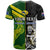 Custom Australia Kangaroos And All Black Rugby T Shirt Aboriginal Mix NZ Maori Fern - Wonder Print Shop